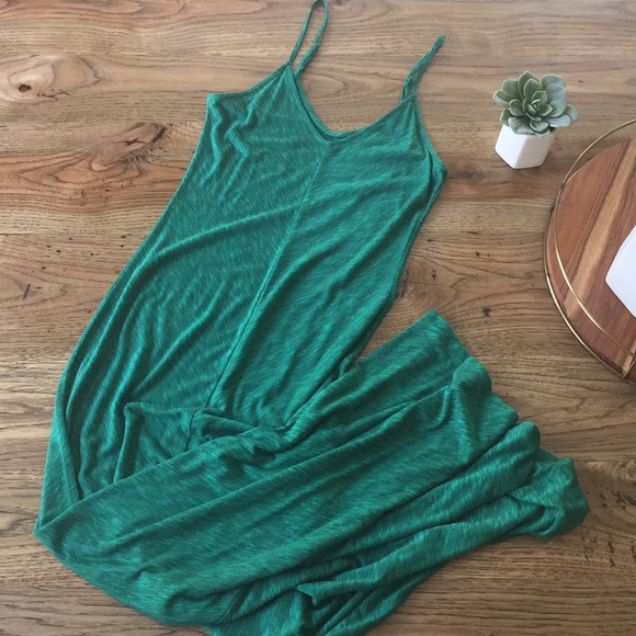 Mossimo Green Spaghetti Strap Maxi Dress - Picture 1 of 4